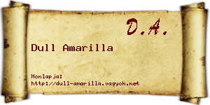 Dull Amarilla névjegykártya